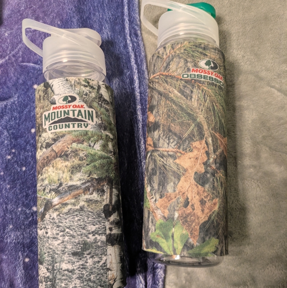 Mossy Oak Mountain Country and Obsession Camouflage Bottles
